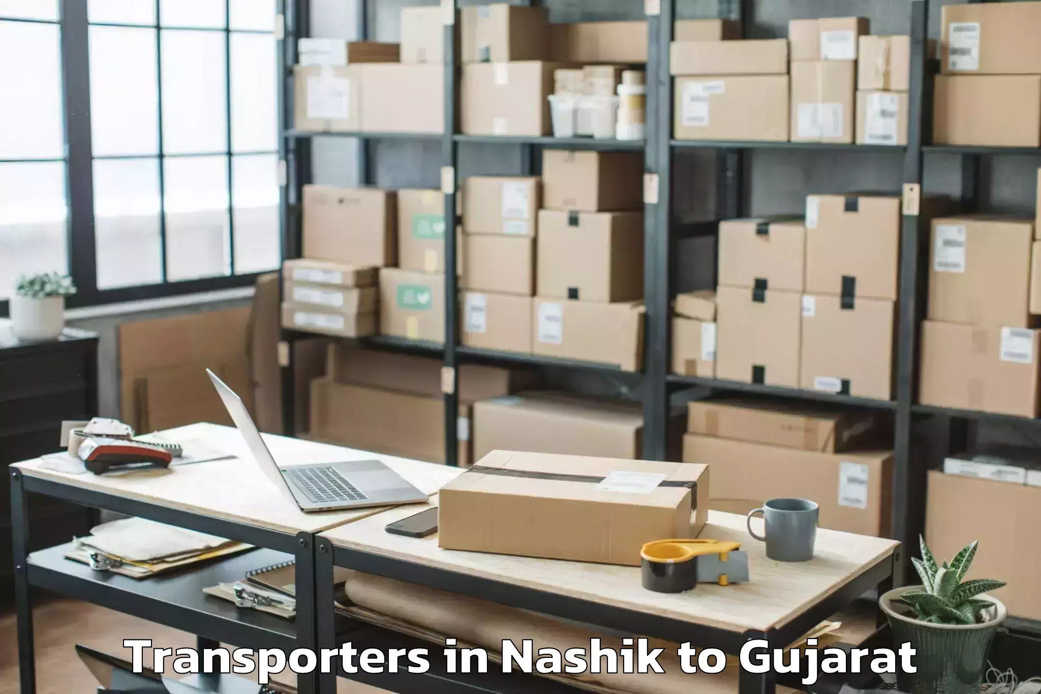 Top Nashik to Khedbrahma Transporters Available